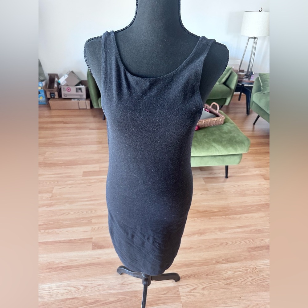 TNA aritzia dark grey body con dress